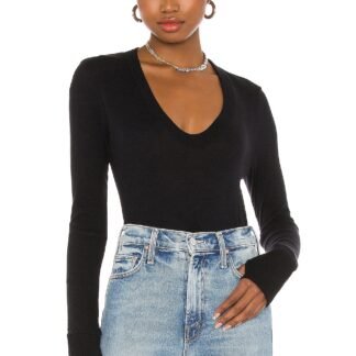 Cashmere Fitted V Neck Sweater