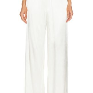 Satin High Waist Wide Leg