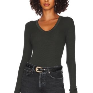 Silk Rib Fitted Top