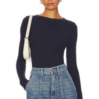 Silk Knit Long Sleeve Crew