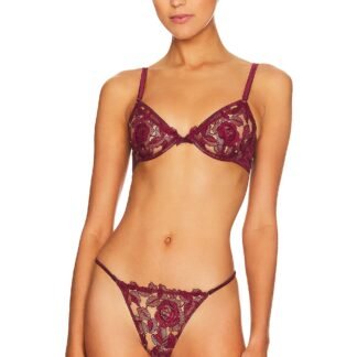 Rose Embroidery Demi Bra