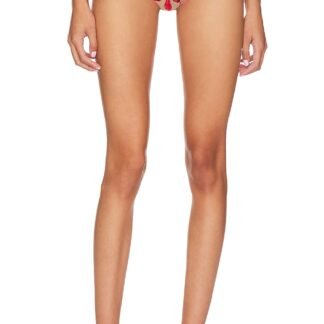 Velvet Lily Embroidery Thong
