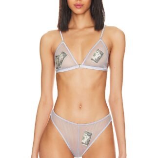 Money Embroidery Bra