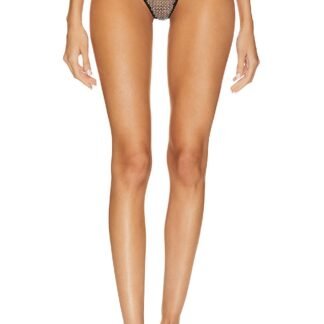 Rhinestone Fishnet V String Panty