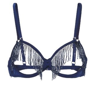 Beaded Fringe Ouvert Bra