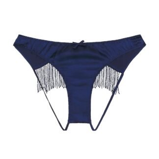 Beaded Fringe Ouvert Heart Shaped Panty