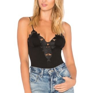 Lily Lace V Neck Bodysuit
