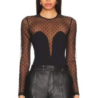 Dotty And Jersey Plunge Bodysuit
