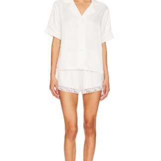 Selena Charmeuse Notch Pajama Set