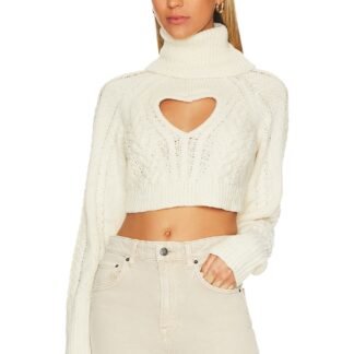 Vera Cropped Cut Out Sweater