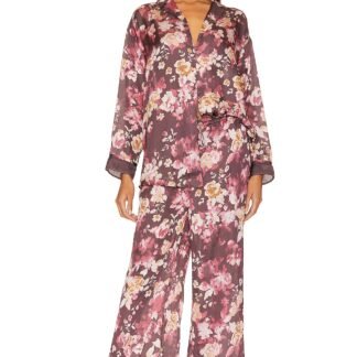 x Intimately FP Dreamy Days Pajama Set In Vintage Combo