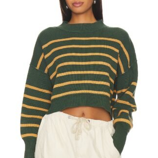 Stripe Easy Street Crop Sweater