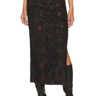 Rosalie Velvet Midi Skirt