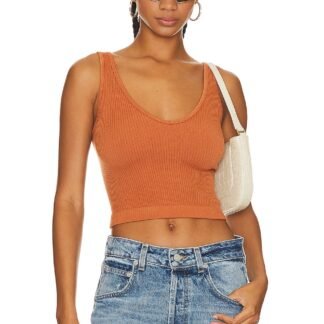 x Intimately FP Solid Rib Cami In Caldera