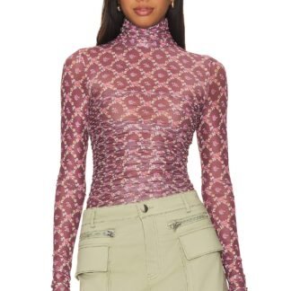x Intimately FP Under It All Bodysuit In Garnet Combo