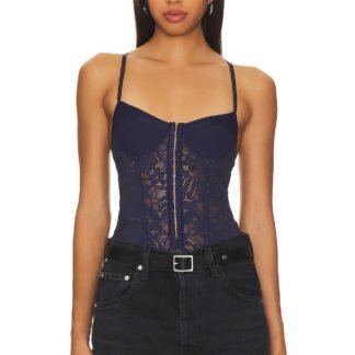 x Intimately FP Lace Night Rhythm Bodysuit In Jazzberry