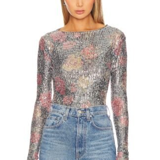 x Intimately FP Printed Gold Rush Long Sleeve In Midnight Combo