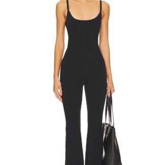 Compression Terry Scoop Jumpsuit