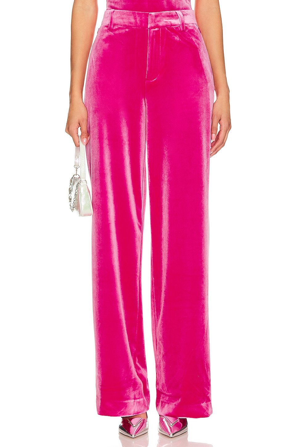 Velvet Wide Leg Trouser