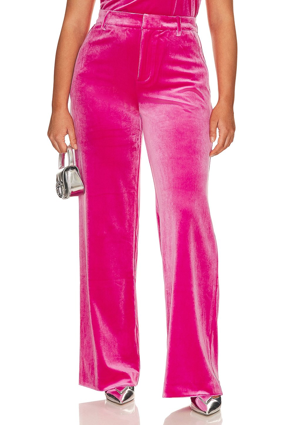 Velvet Wide Leg Trouser - Image 2