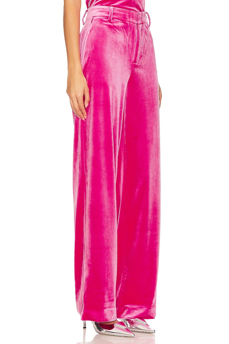Velvet Wide Leg Trouser - Image 3