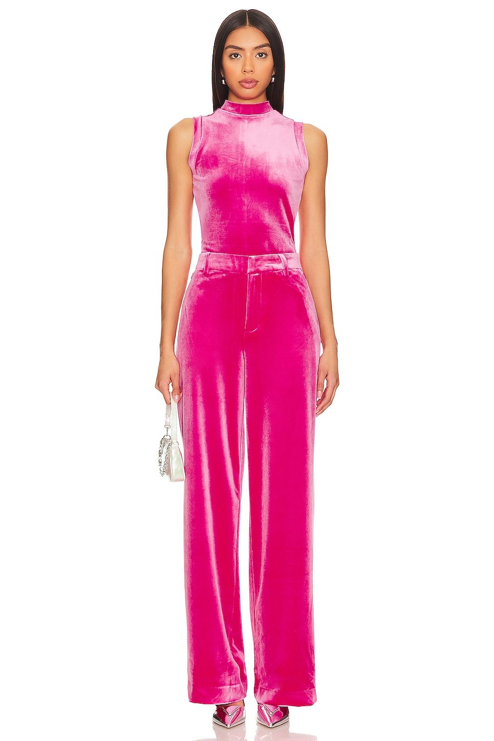 Velvet Wide Leg Trouser - Image 7