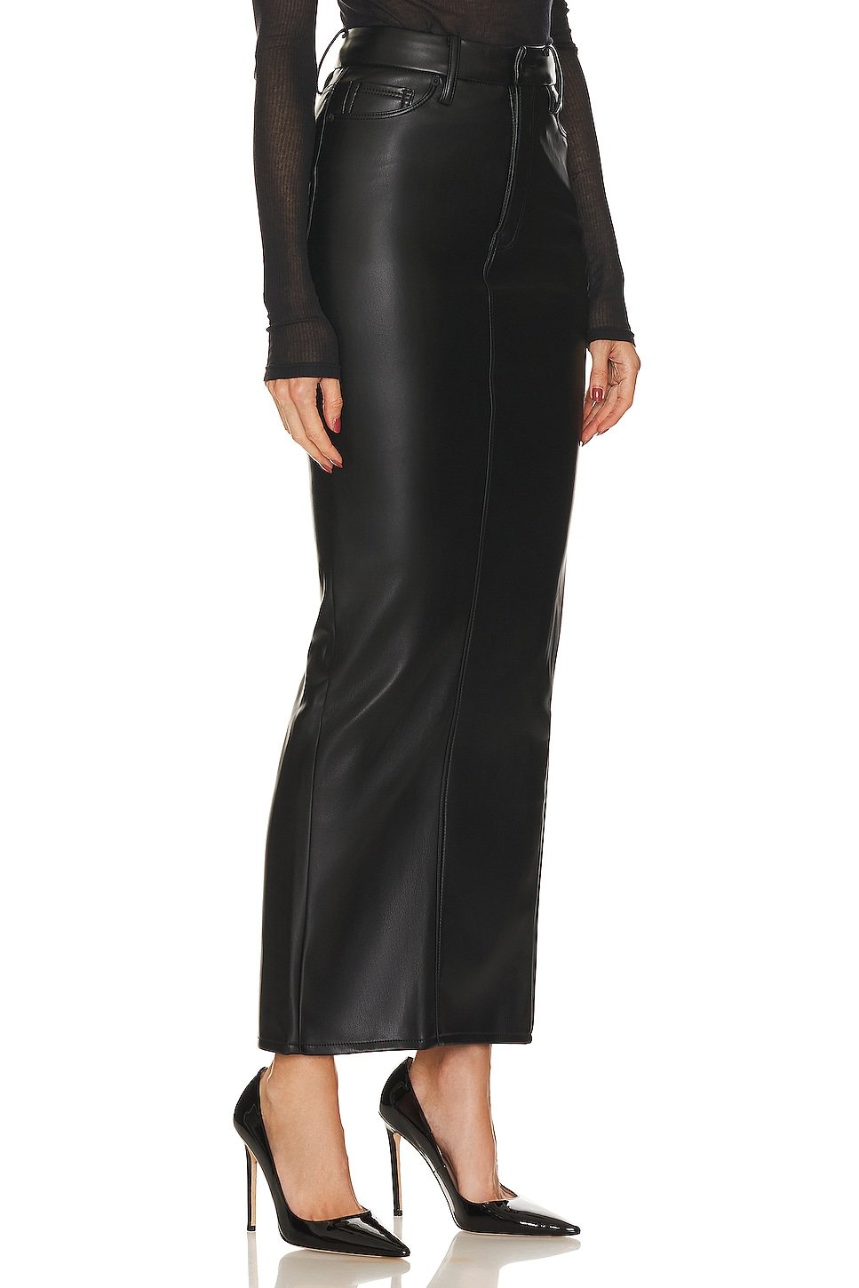 Better Than Leather Uniform Maxi Skirt - Image 3