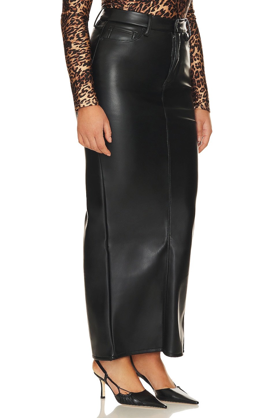 Better Than Leather Uniform Maxi Skirt - Image 4