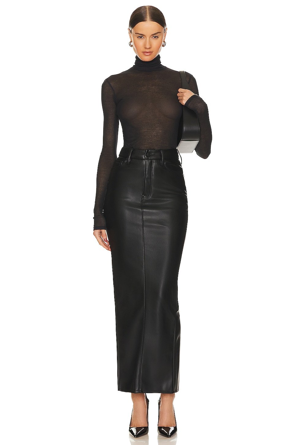 Better Than Leather Uniform Maxi Skirt - Image 9