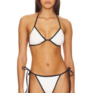 Varsity Triangle Bikini Top