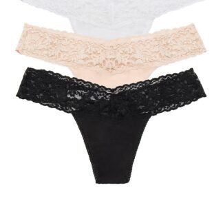 Organic Cotton 3 Pack Low Rise Thongs