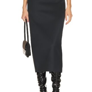 Heavy Satin Column Skirt