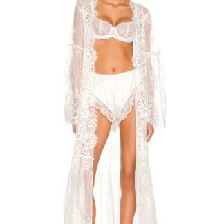 Georgina Long Lace Robe