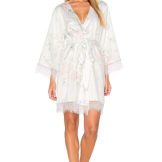 Sophia Lace Trim Robe