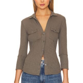 Contrast Panel Shirt