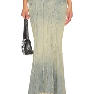 Denim Fishtail Skirt