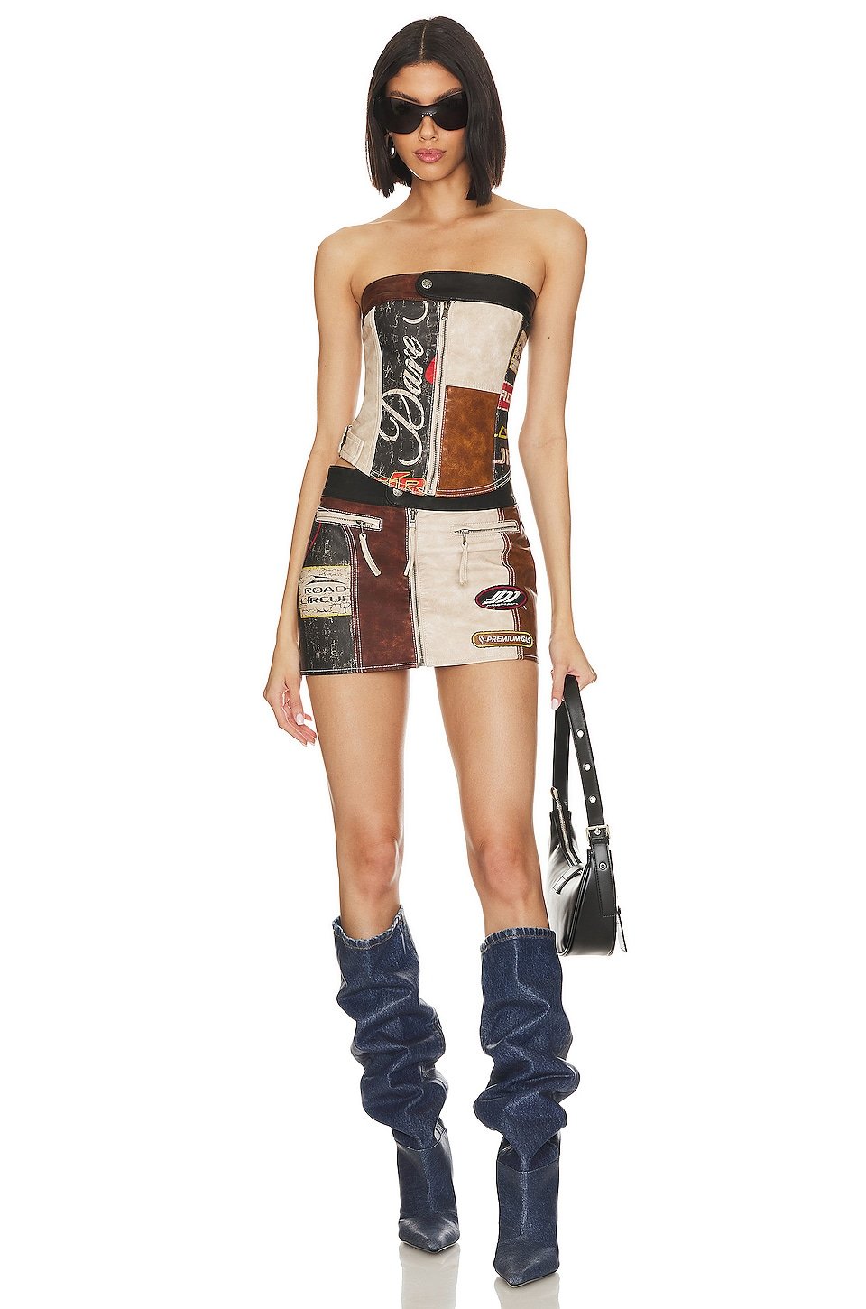 Daytona Faux Leather Mini Skirt - Image 4