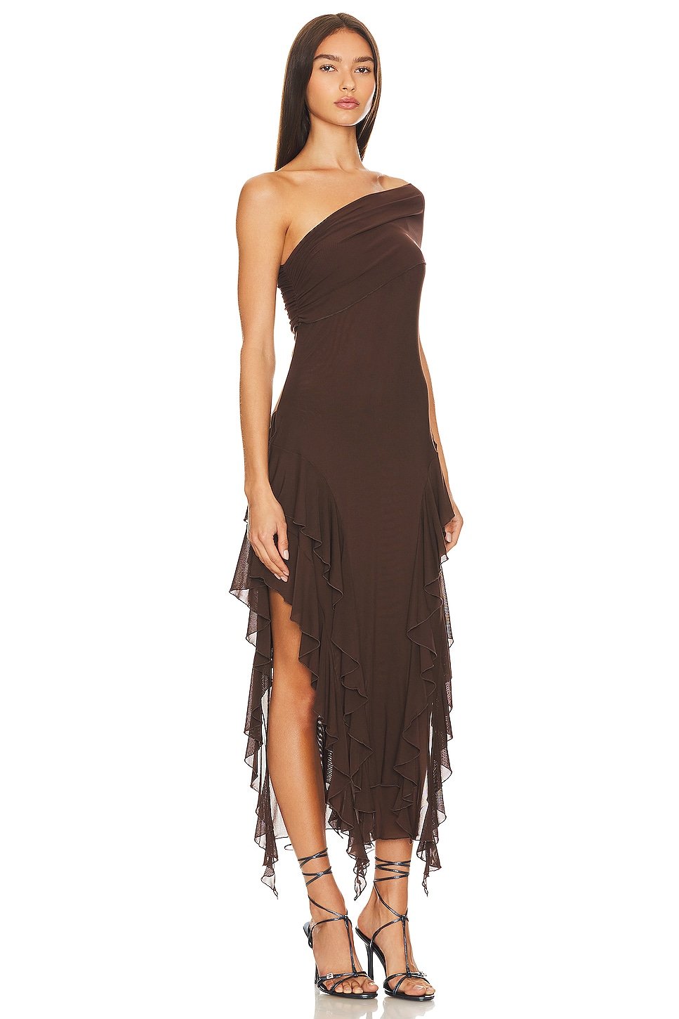 Ruffle Mesh Dress - Image 2