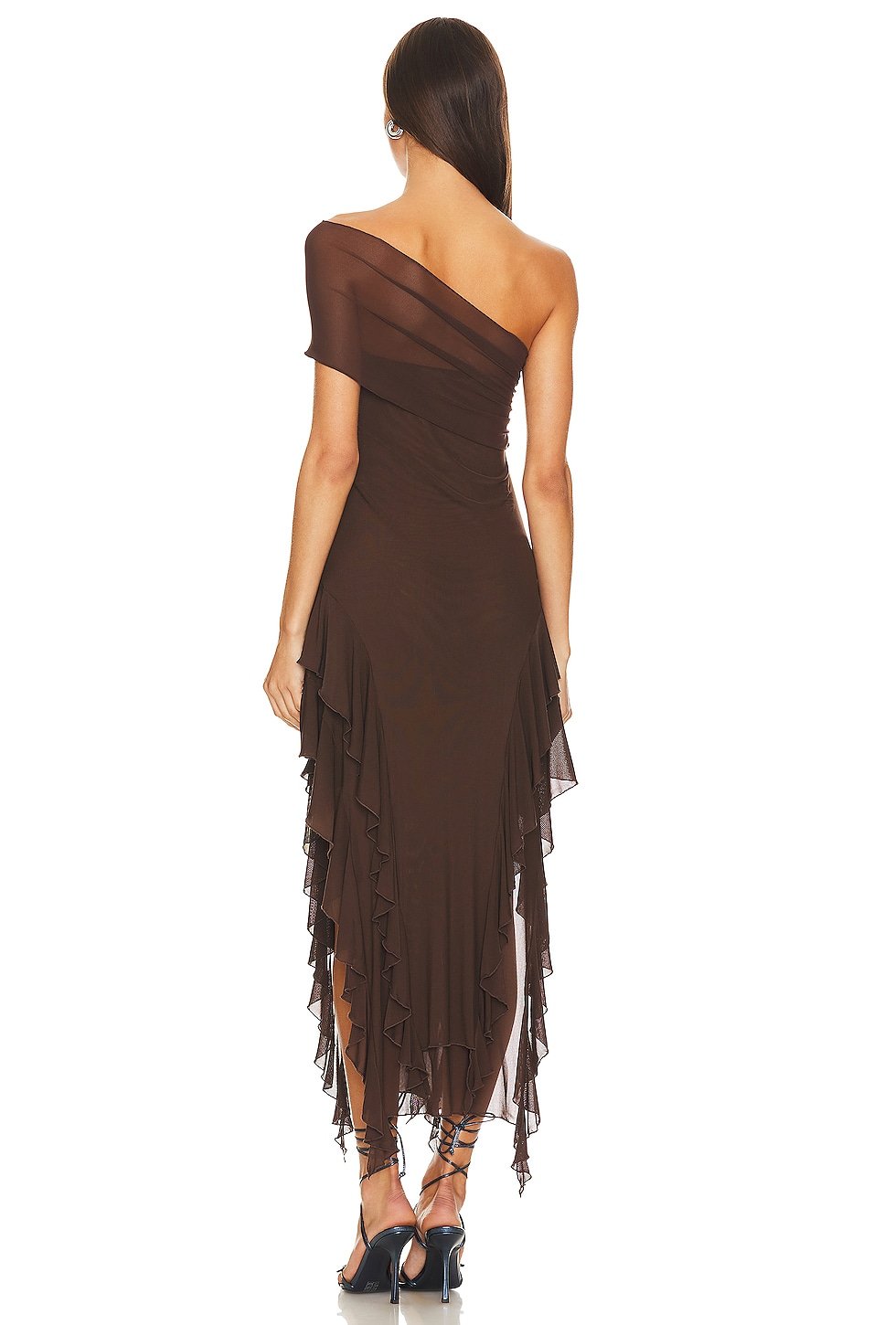 Ruffle Mesh Dress - Image 3