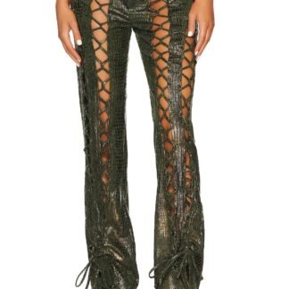 Lace Up Croc Pant