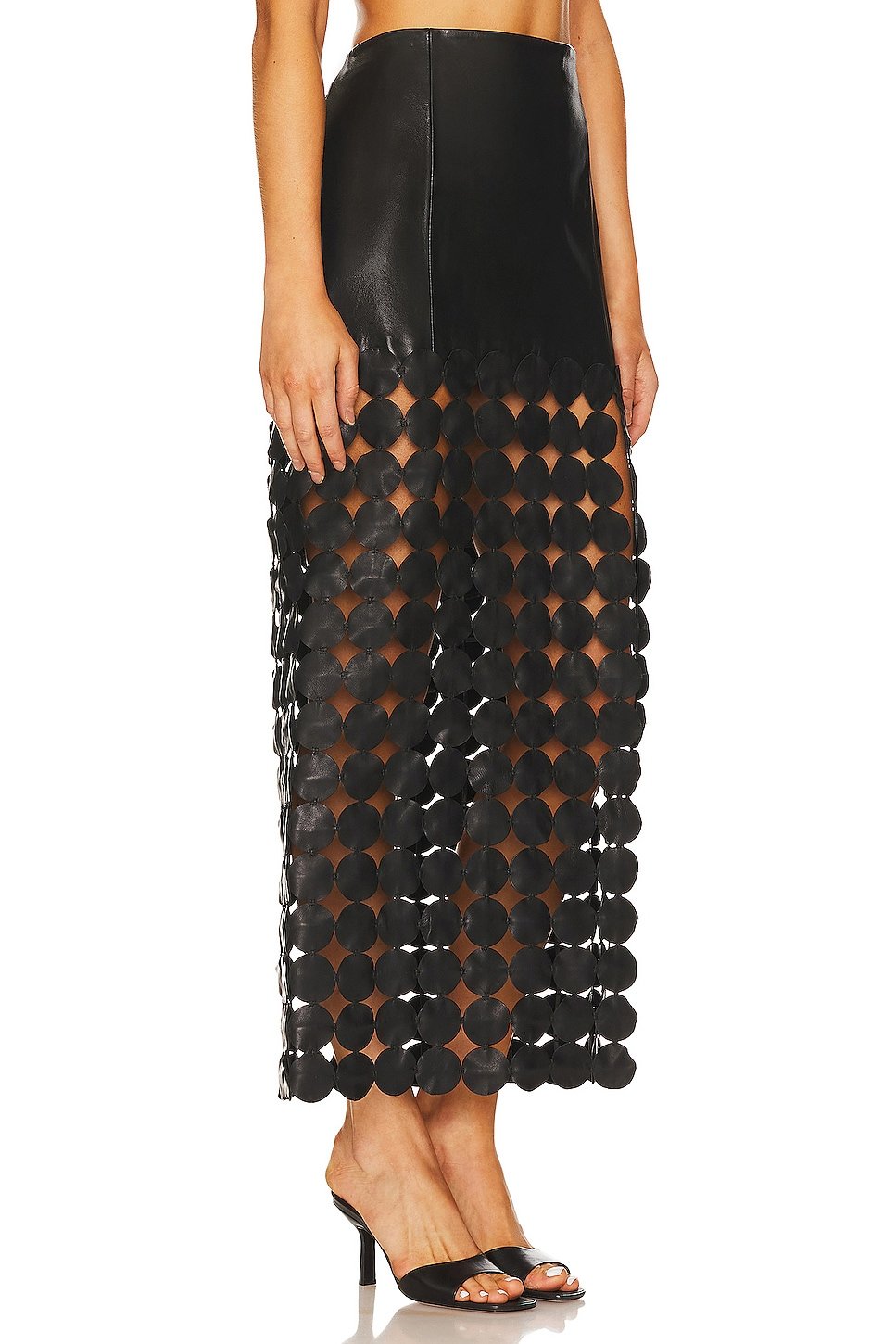 Kali Leather Maxi Skirt - Image 2