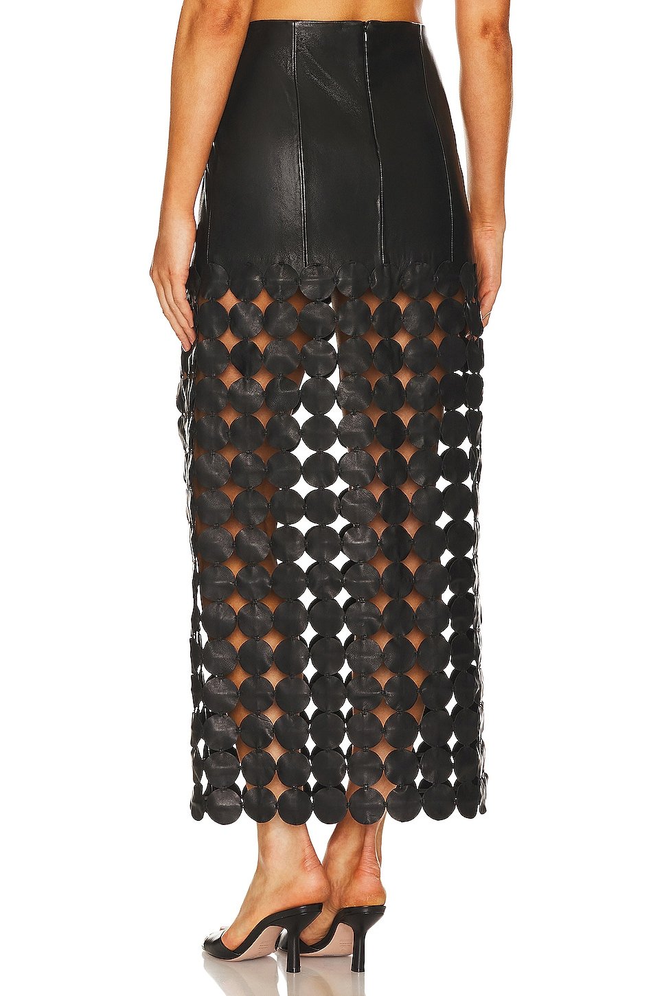 Kali Leather Maxi Skirt - Image 3