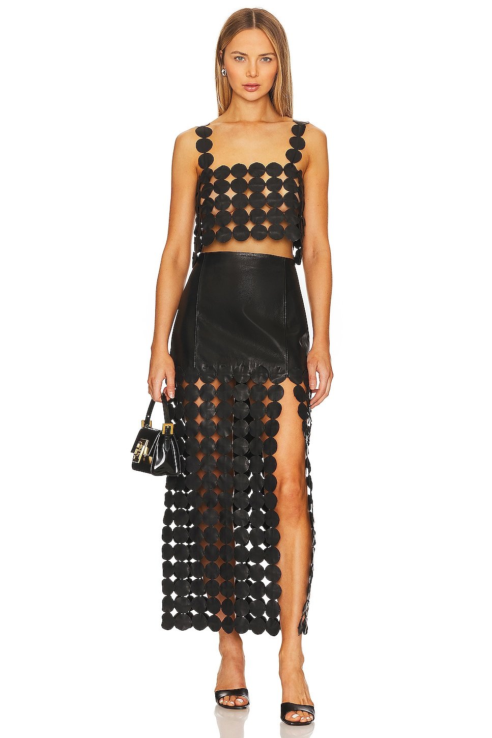 Kali Leather Maxi Skirt - Image 4