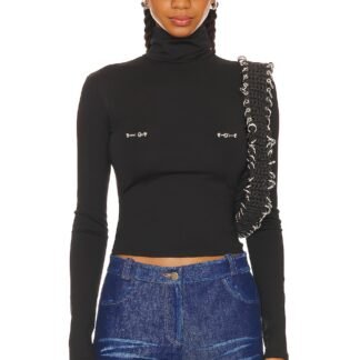 Pierced Turtleneck