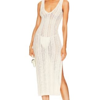 Lysa Pointelle Midi Dress
