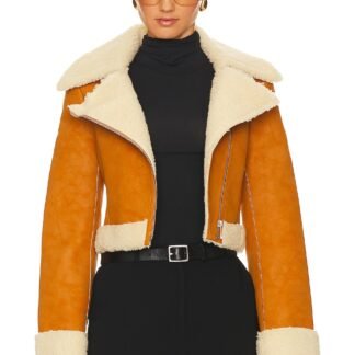 x Bridget Taryn Fitted Shearling Jacket