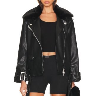 Moto Faux Leather Jacket