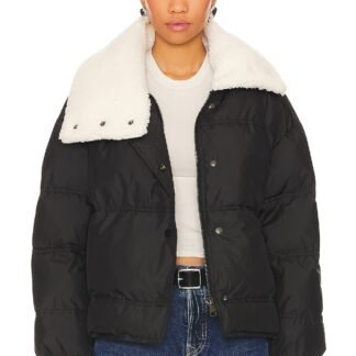 Sage Faux Fur Puffer Jacket