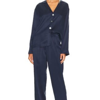 Washable Silk Long Sleeve Pant Set