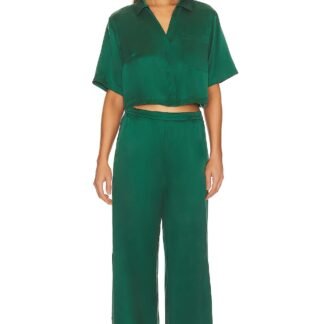 Washable Silk High Rise Pant Set
